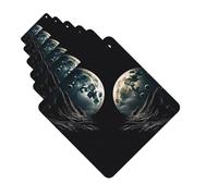 6 Pack Car Air Freshener Two Moons Cute Car Hanging Air Freshener for Automotive Room Decor Gift