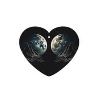 6 Pack Car Air Freshener Two Moons Cute Car Hanging Air Freshener for Automotive Room Decor Gift