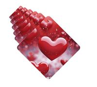 6 Pack Car Air Freshener Valentines Love Hearts Cute Car Hanging Air Freshener for Automotive Room Decor Gift