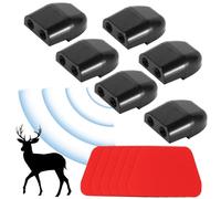 6 Pack Car Deer Whistle, Deer Whistle Wildlife Warning, Self Adhesive Warning Car Device, Animal Alarm Whistle, Deer Alarm Road Safety Horn Device for Cars, Vehicles, Motorcycles
