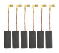 6-Pack Carbon Brushes for McCulloch 2200 & X73 Chain Saws, for Flymo for Woodshark 350/400/D94 Power Tools - 6.2 x 11.2 x 29 mm Replacement Brush Set for A