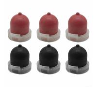 6-Pack Carburetor for Primer Kit for 694395 5085, Rubber for Ball Replacement Parts for Lawn Mower and Small Engine Repair, Red and Black