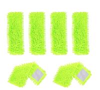 6 Pack Chenille Mop Pads Compatible with 3 M Scotch-Brite M-005 Floor Mops, Reusable Scotch Brite Floor Mop Pads Replacment for Hardwood Floor Wet Dry Cleaning