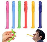 6 Pack Chewable Breather Sticks, Chewable Breathers for Focus and Stress Relief, Sensory Chewing Tool for Adults, Office, Commute or Travel, 10 x 2.5 cm Silicone Sticks