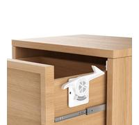 6 Pack Child Safety Drawer Locks - THAULANG Zero Gap Invisible Drawer Latches with Strong Adhesive，Easy Installation