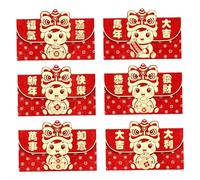 6 Pack Chinese Red Envelopes 2026 Year of The Horse,Chinese Lunar New Year Hong Bao Money Gift Packets for Wedding New Year Birthday & Celebrations