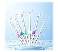 6-Pack Classic Jet Tips - Replacement Nozzles for Waterpik Water Flossers | Classic jet replacement tips. 6 pack for Waterpik water flossers. Easy install. Compatible with most models.