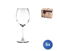 6 Pack Clear Glass Bordeaux Wine Glasses Enoteca 51Cl Pasabahce