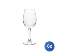 6 Pack Clear Glass Cabernet Tulip Wine Glasses Cl25