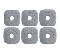 6 Pack Compatible with True & Tidy SPIN-800 TrueClean Mop M16 Spin Mop，Square Microfiber Mop Pads Replacement，Fits Most Square Spin Mop (M16-006)