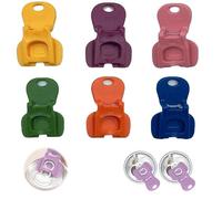 6 Pack Complete Cover Easy Tab Opener New and Improved Beverage Barricade,Soda Beer Can Openers & Beverage Can Cover Protect from Dust and Bees at BBQ, Picnic, Beach (6 PCS)