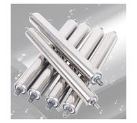 6 Pack Conveyor Rollers, 1"-2.4" Diameter, 16"-24" Length, Heavy Duty Unpowered Transportation Rollers for Industrial Warehouses & Logistics, Efficient Material Handling Solutions