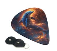 6 Pack Cool Dolphin Guitar Picks - 0.46 0.71 0.93 mm Includes Cool Guitar Picks Thin Medium Heavy Thickness, Electric Guitar Picks for Acoustic Guitar Bass Ukulele