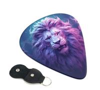 6 Pack Cool Lion Head Guitar Picks - 0.46 0.71 0.93 mm Includes Cool Guitar Picks Thin Medium Heavy Thickness, Electric Guitar Picks for Acoustic Guitar Bass Ukulele