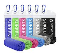 [6 Pack] Cooling Towel (40"x12"), Ice Towel, Soft Breathable Chilly Towel, Microfiber Towel for Yoga, Sport, Running, Gym, Workout,Camping, Fitness, Workout & More Activities