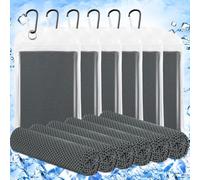 6 Pack Cooling Towels 40" x 12" Sport Towels Cooling Rag for Neck and Face Ice Breathable Chilly Portable Neck Wraps for Yoga(Dark Gray)