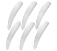 6-Pack Cosmetic Spatula, Makeup Spatula - Cosmetic Spatulas Reusable Stainless Steel for Skincare Mixing, Cream Sampling & Facial Application (Travel-Size Beauty Tools, Silver)