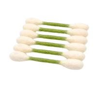 6 Pack Cotton Cat Toys, Giant Swab Shaped Interactive Cat Chew Toys, Soft Cotton Kitten Teething Toys for Indoor Cats, Boredom Relief (Green)
