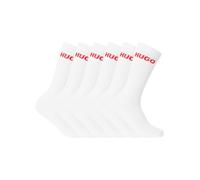 6 Pack Cotton Socks White One Size