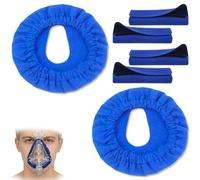 6-Pack CPAP Mask Liners, Reusable Mask Liners for CPAP with 4 Strap Covers, Anti-Indentation Pad Kit for Comfortable Sleep Apnea Therapy, Suitable for Full Face CPAP Masks