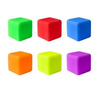 6 Pack Cube Squishy Square Squishy Cube Sensory Cube In Red Orange Yellow Green Blue Purple For Desk Office Home Travel Calm Hand Gift Set