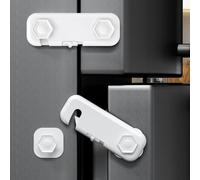 6-Pack Cupboard Locks for Children, Fridge Lock Baby Proofing, Drawer Locks Baby Safety, Child Locks for Kitchen Cupboards, Doors, Drawers, Fridge, Freezer, Cabinets
