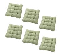 6 Pack Cushs 45x45 cm - table Indoor & Outdoor Seat Pads for Dining Chairs, Garden & Office Chair Cushs, Soft Home Seat Cushs