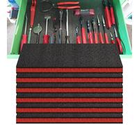 6 Pack Cuttable Tool Box Foam Inserts for Cases 12"x16"x1" Precision Defined Tool Box Foam Toolbox High Density Shadow Protective Inserts for Cases, Cushion Insert for Toolboxes