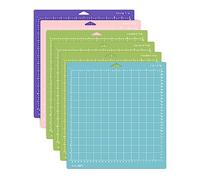 [6 Pack] Cutting Mat (12x12) Inch for Cricut Maker and Explore Cutting Machines, Light/Standard/Grip/FabricGrip Cut All The Essentials, from Delicate Paper to Heavier Specialty Materials