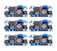 6 Pack DC to DC Voltage Regulator Buck Converter, Step Down Voltage Regulator 3.2V-40V Input to 1.25V-35V Output 3A Max High Efficiency Power Supply Module for DIY Electronics Projects