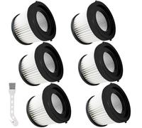 6 Pack DCV501HB DCV5011H Replacement HEPA Filters attachment Compatible With DEWALT 20V Cordless Handheld Vacuum Cleaner Washable And Reusable Accessories