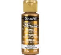 6 Pack - DecoArt Dazzling Metallics Acrylic Paint 2oz-Glorious Gold - DM-DA071