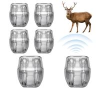 6 Pack Deer Whistles Wildlife Warning, ABS Self-adhesive Warning Car Device, Deer Alarm Road Safety Horn Device Animal Alert Whistle for Cars, Vehicles, Motorcycles(COLOUR:Transparent)