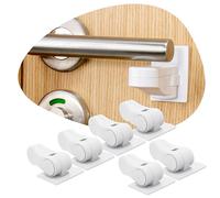 6-Pack Door Lever Lock for Child Safety - Baby Proofing - Child Proof Handle Locks