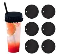 6-Pack Drink Covers Anti Spike, Anti Spike Drink Cover Scrunchie for Alcohol Protection Reusableand Washable,Perfect for Alcohol, Girls, Women, Bars, Clubs, and Parties