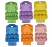 6 Pack Egg Box, 6 Egg Carton Bulk, Half Dozen Empty Cartons - Eco-friendly Pulp Molding Boxes For Storage & Present, Cardboard Cartons