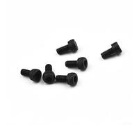 6 Pack Electric Guitar Locking Nut Clamp Screws for Floyd Rose Tremolo Bridge, 3mm Thread Diameter Black Hexagon String Retainer Parts