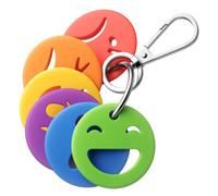 6 Pack Emotions Keychain for Kids,Silicone Color-Coded Feelings Keyring,Non-Verbal Communication & Emotional Regulation Sensory Fidget Tool,Calming Aid for Autism, ADHD, SPED,Speech Therapy,Gift Ready
