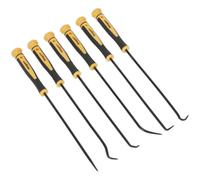 6 PACK Extra Long Reach Pick & Hook Set - Hose & Pin Clip Picking O-Ring Tools
