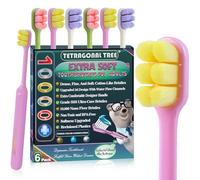 6-Pack Extra Soft Toothbrushes - Dentist-Designed for Sensitive Gums & Teeth, Gentle Plaque Removal (Assorted Colors)