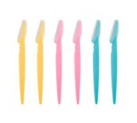 6-Pack Eyebrow Razors and Facial Hair Remover Shavers - Exfoliating Dermaplaning Tool for Women & Men, Precision Trimmer for Smooth Skin and Hair Removal