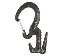 6 Pack - Figure 9 Carabiner, Black, Large - C9L-02-01