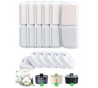 6 Pack Filter for Cat Water Fountain & 6 Pack Sponges Filter Replacement for 135oz/4L Pumpless Wireless Cat Water Fountain FN-W07
