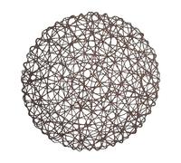 6 Pack Fine Paper Rope Messy Knitting Placemats Paper Placemats Restaurant Table Decoration Kindergarten DIY Props Background Plate Mat Round Table Place Mats Indoor Dining Circular Table Mat (C, A)