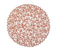 6 Pack Fine Paper Rope Messy Knitting Placemats Paper Placemats Restaurant Table Decoration Kindergarten DIY Props Background Plate Mat Round Table Place Mats Indoor Dining Circular Table (Pink, A)
