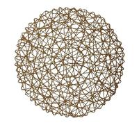 6 Pack Fine Paper Rope Messy Knitting Placemats Paper Placemats Restaurant Table Decoration Kindergarten DIY Props Background Plate Mat Round Table Place Mats Indoor Dining Circular Table Mat (A, A)