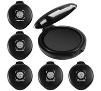 6 Pack Fingerprint Ink Pad Quick-Drying & Portable Black inkpad for Stamp Fingerprint thumbprint Ink pad for Notary Supplies Identification Security ID Fingerprints Cards