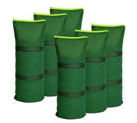 6 Pack Flood Water Barrier Sand Bags,Thickened Long Canvas Flood Protection Sandbags,Winter Bags for Swimming Pool Covers,Reusable Quick Flood Barrier for Home Flood Control (Red) (6Pack Green)