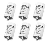 6 Pack Fluorescent Tube Starters 4-65W 220-240V T8/T12 FSU Starter LED-Compatible Energy-Saving Longlife Light Starter Kit for Fluorescent Tube Strip Lamps Safe and Eco-Friendly General Electric