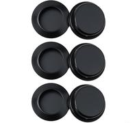 6 Pack Flush Mount Pocket Door Pull Handles with Recessed Inset Design, Stainless Steel Sliding Door Cabinet Handles for Barns, Sheds, Closets